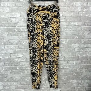 ASOS Jogger Loungewear Pants In Bright Animal Print